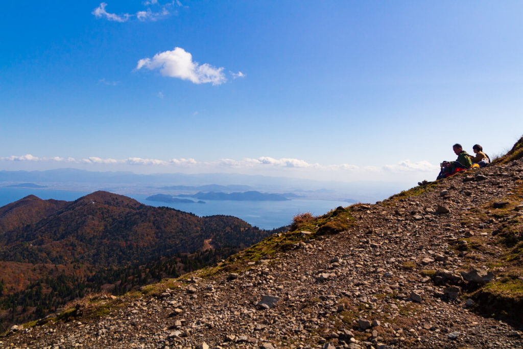 武奈ヶ岳山頂からの眺め