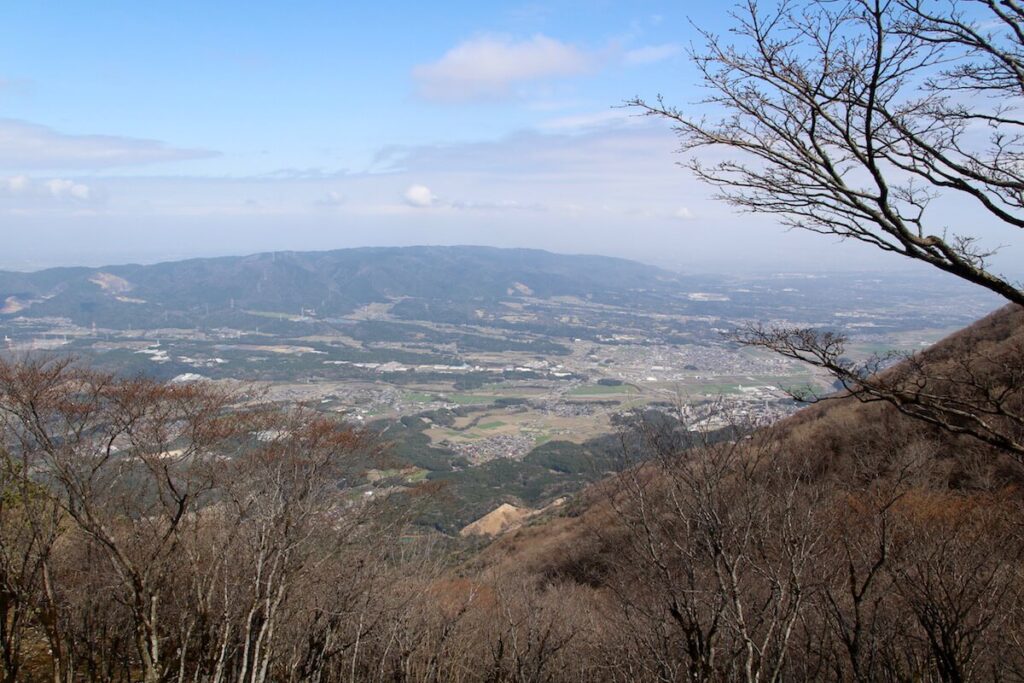 藤原岳登山　登山道からの眺め