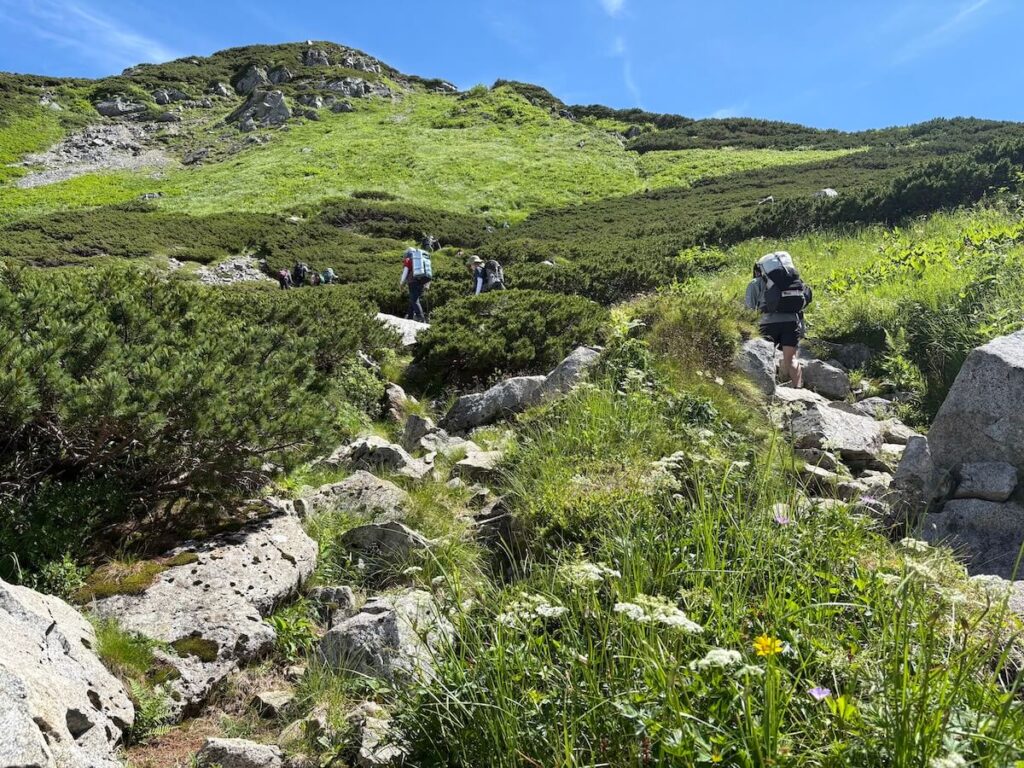 立山室堂から五色ヶ原_登山道