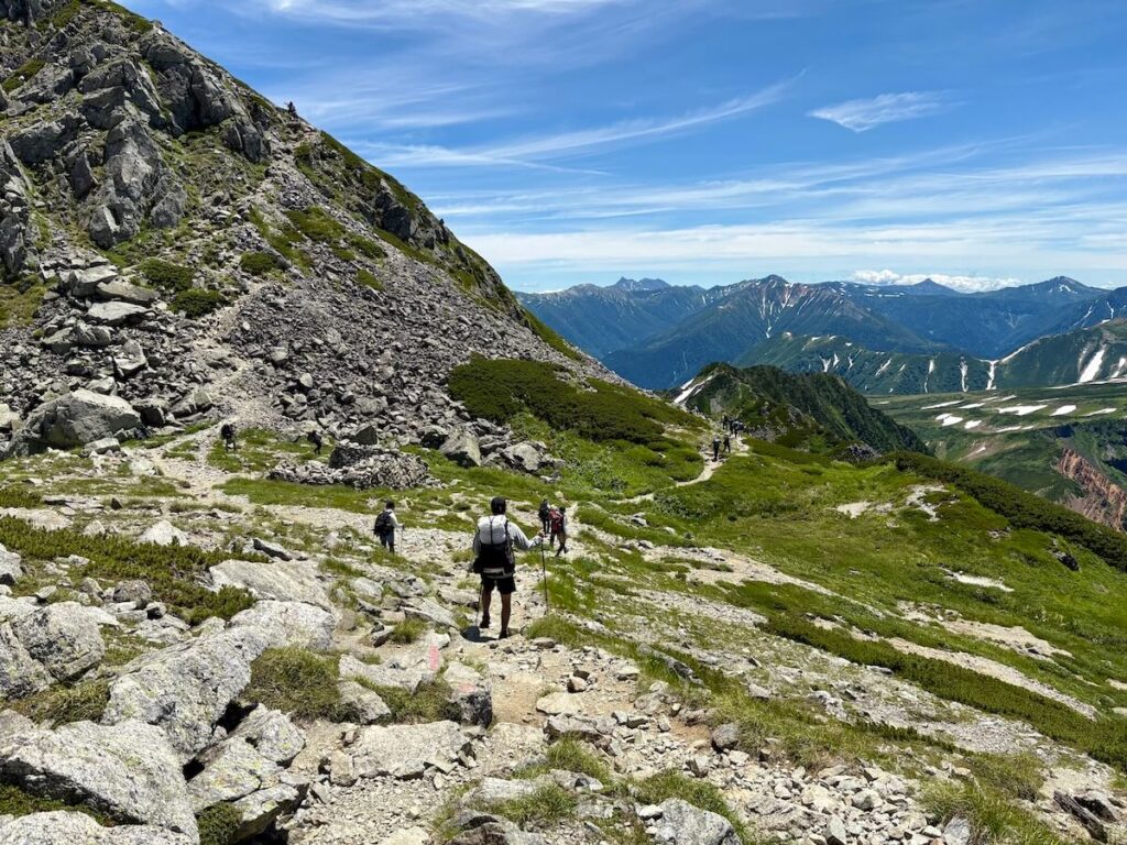 立山室堂から五色ヶ原_登山道