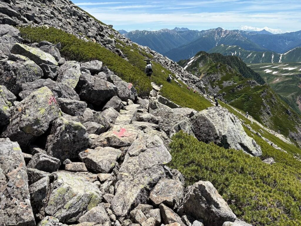 立山室堂から五色ヶ原_登山道