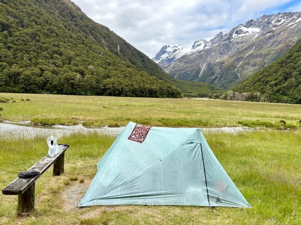 Routeburn Track_ルートバーンフラッツキャンプ場