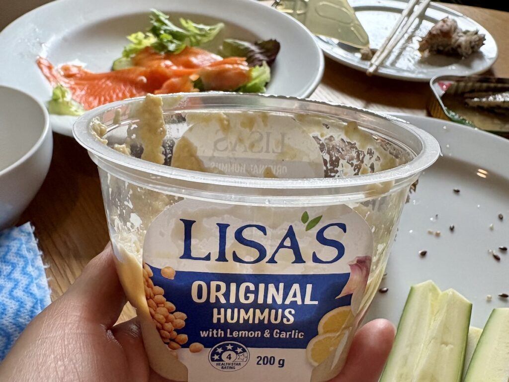 ニュージーランド食事　フムス